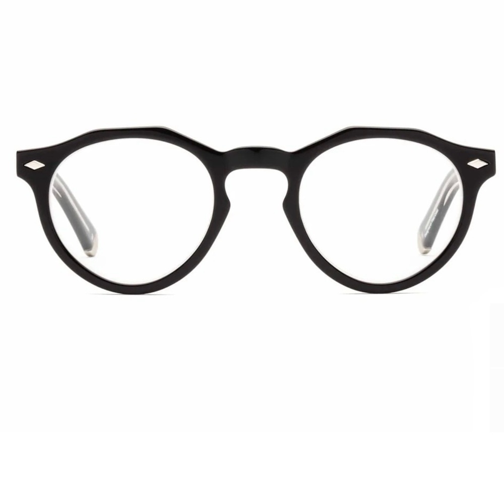 Caddis Dogleg Glasses in Polished Black - 2.0